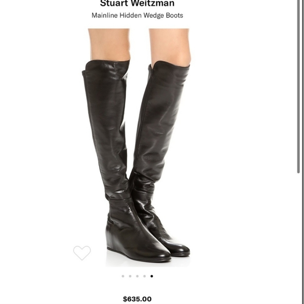 Over the knee leather boots